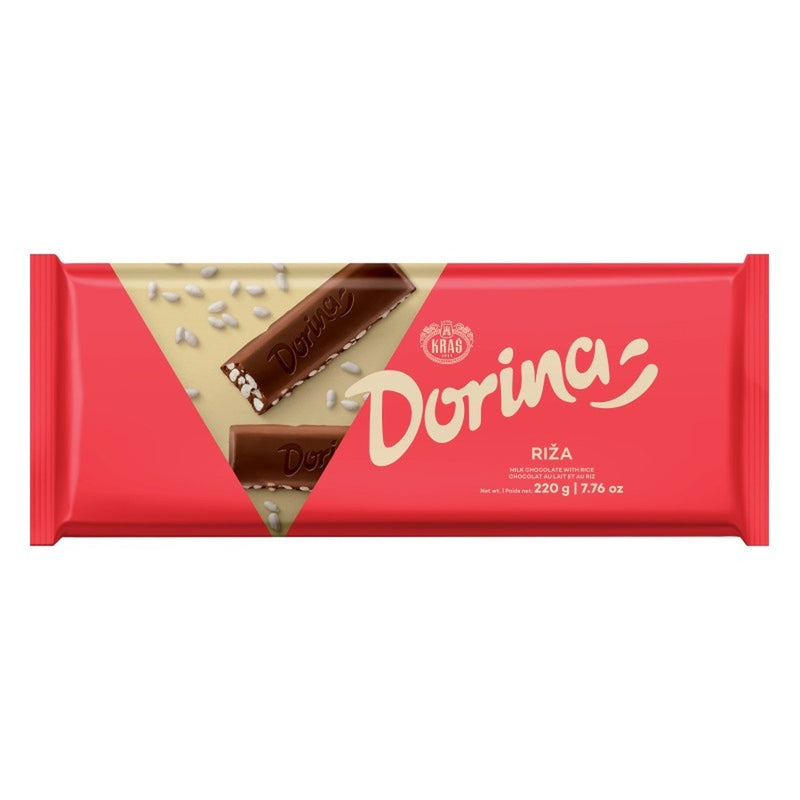 Kraš Dorina Rice Chocolate Bar, Croatian 220g (7.8oz) | HE gallery 3850102505883 #2