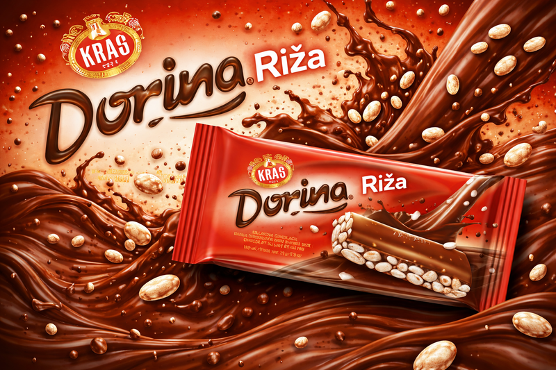 Kras Dorina Rice Chocolate Bar 75 g