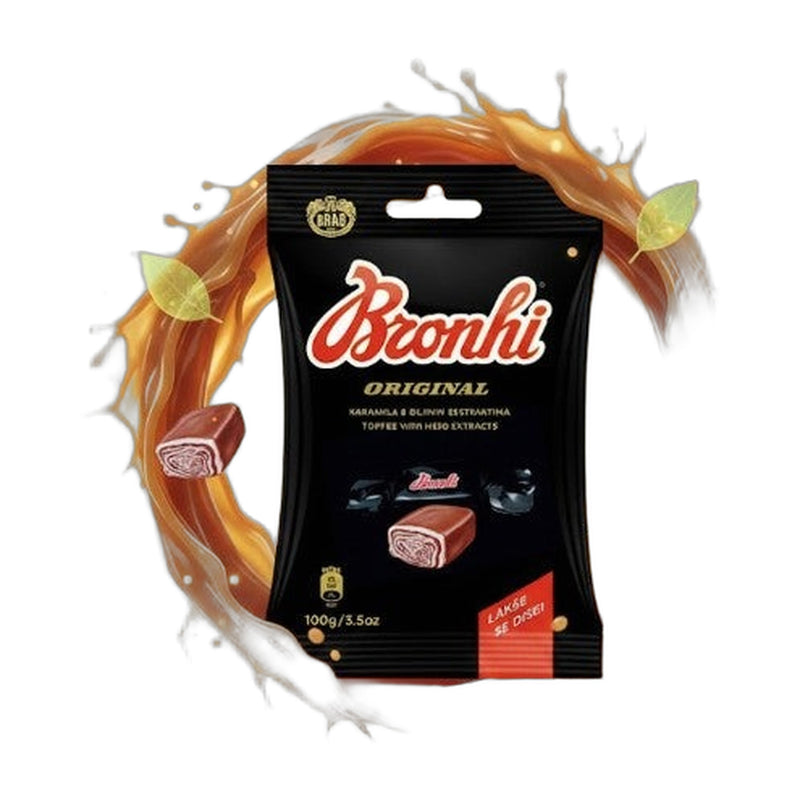 Kras Bronhi Original Herbal Toffee Candies 100 g | Hamilton Euromarket