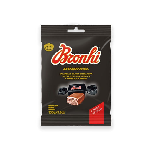 Kraš Bronhi Original Herbal Toffee Candies, Croatian 100g (3.5oz) | HE gallery 3850102516797 #2