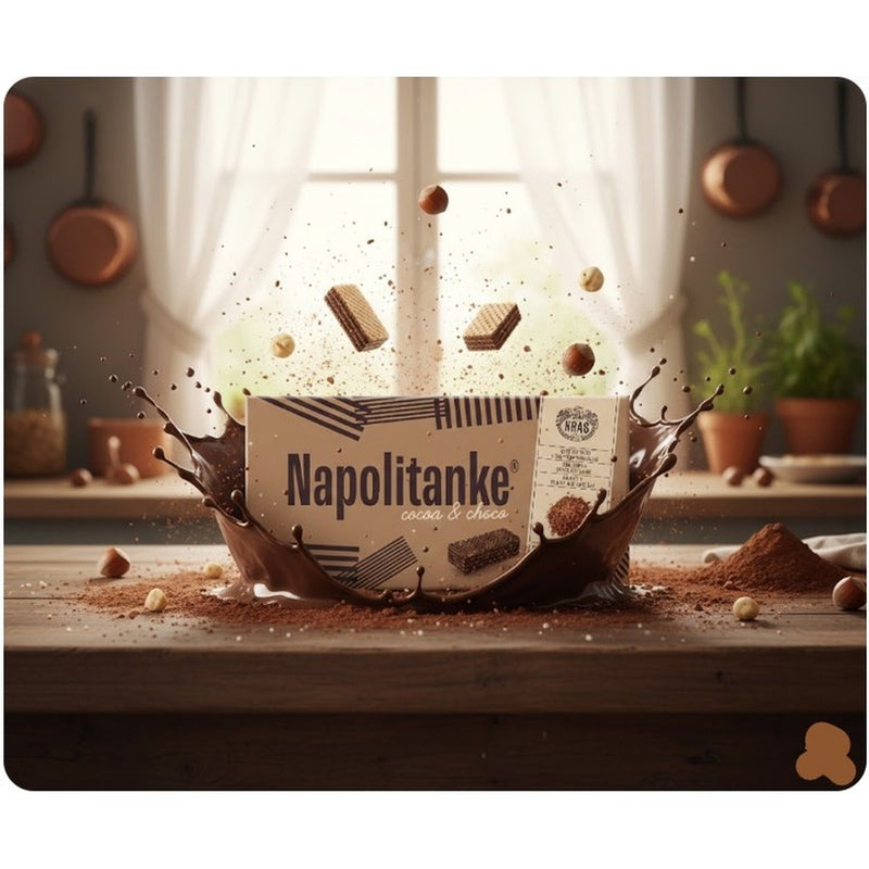 Kras Kras Kras Napolitanke Cocoa and Chocolate Cream Wafers 420 g