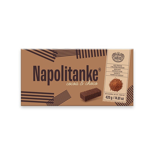 Kraš Napolitanke Cocoa & Chocolate Cream Wafers 420g (14.8oz) | HE gallery 3850102519118 #2