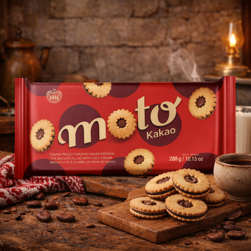 Kras Moto Cocoa Cream Biscuits 288 g