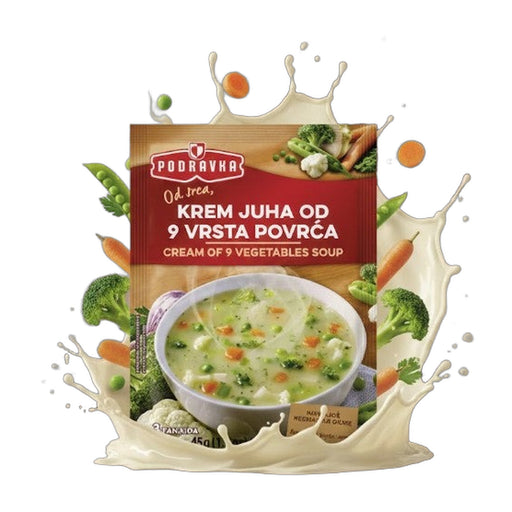 Podravka Cream of 9 Vegetables Instant Soup 45 g | Hamilton Euromarket