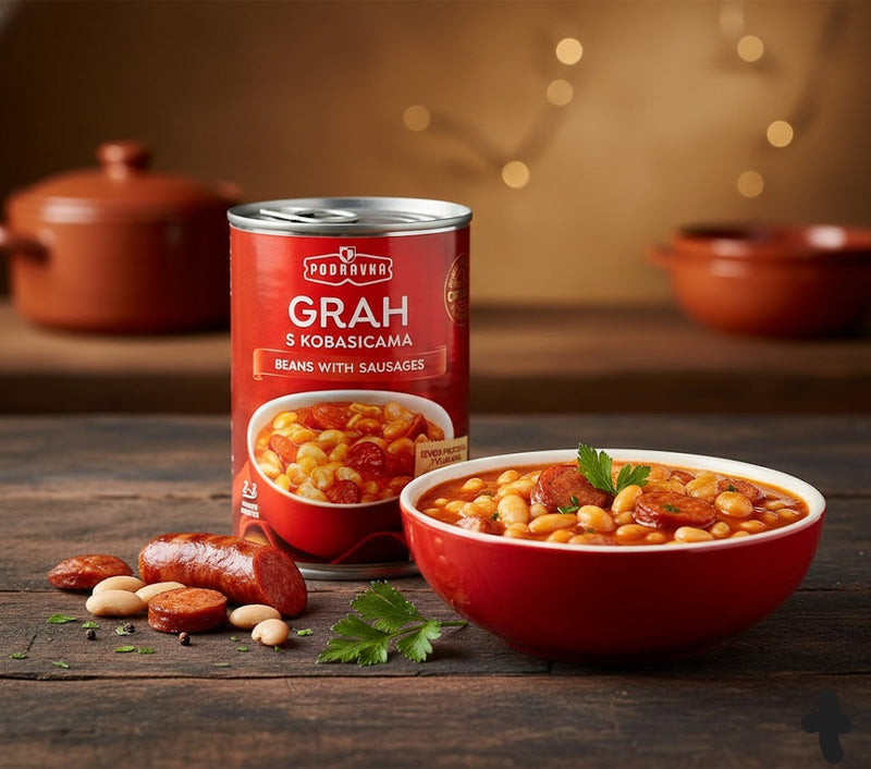 Podravka Beans with Sausages Grah sa Kobasicama 400 g