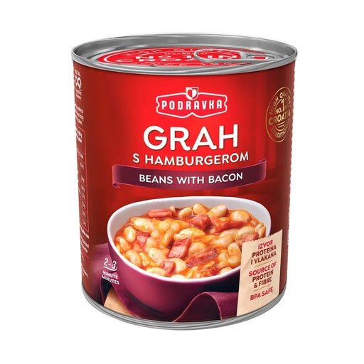 Podravka Beans with Bacon, Croatian Grah sa Slaninom 400g (14.1oz) | HE gallery 3850104035746 #2