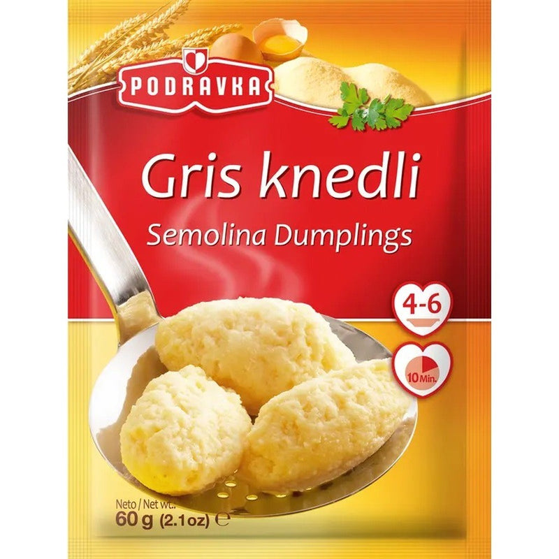 Podravka Gris Knedli Semolina Dumplings for Soup, Croatian 60g (2.1oz) | HE gallery 3850104048500 #2