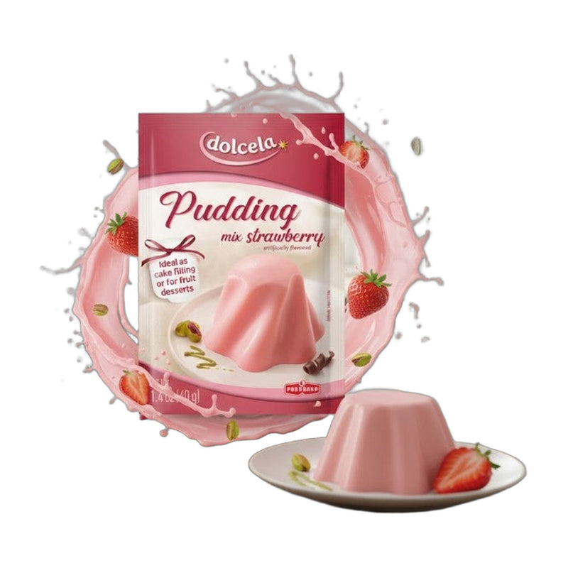 Podravka Dolcela Strawberry Pudding Mix 40 g | Hamilton Euromarket