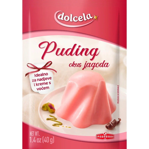 Podravka Dolcela Strawberry Pudding Mix 40g (1.4oz) | HE gallery 3850104216725 #2