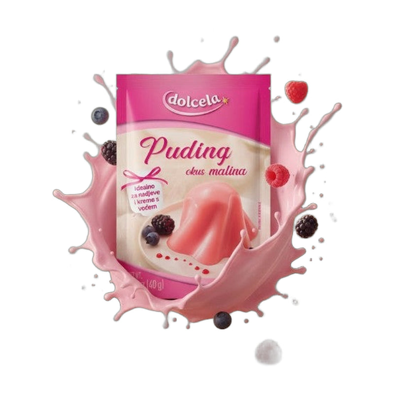 Podravka Dolcela Raspberry Pudding Mix 40 g | Hamilton Euromarket