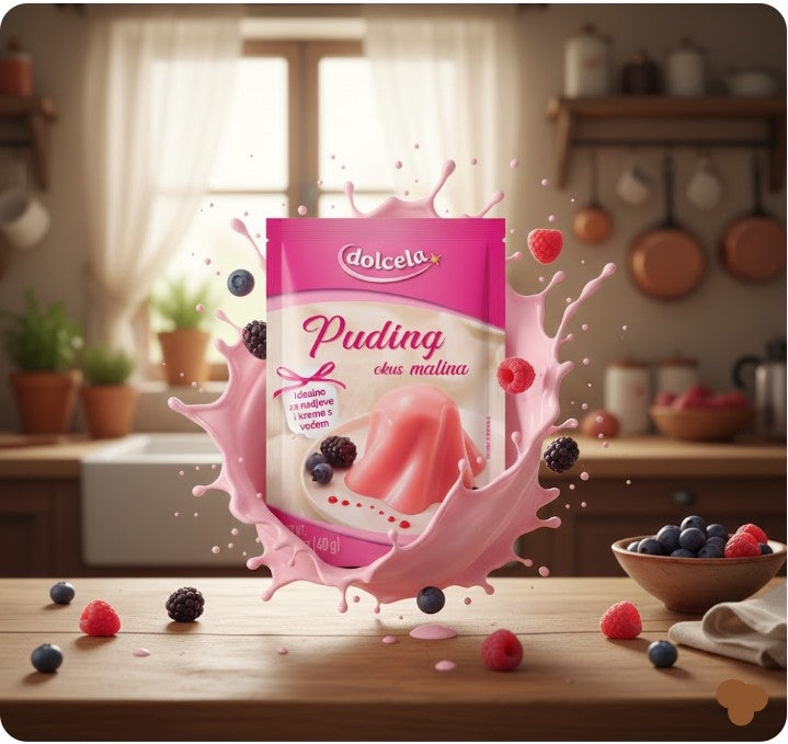 Podravka Dolcela Raspberry Pudding Mix 40 g