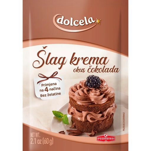 Podravka Dolcela Slag Krema Chocolate Whipped Topping Powder 60g (2.1oz) | HE gallery 3850104216916 #2