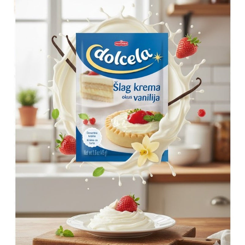 Podravka Dolcela Slag Krema Vanilla Whipped Topping Powder 45 g