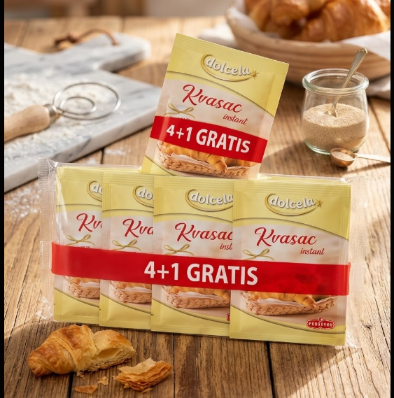 Podravka Dolcelca Instant Yeast Kvasac 35 g (4+1 Gratis)