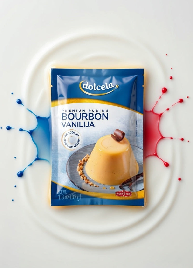 Podravka Dolcela Bourbon Vanilla Premium Pudding Mix 37 g .