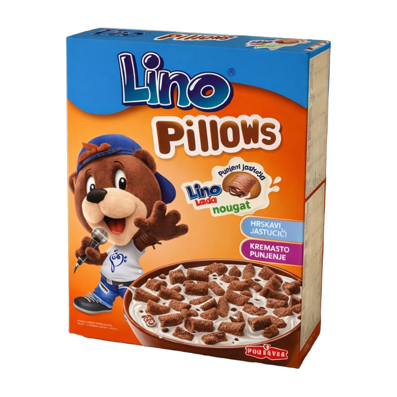 Lino Pillows Nougat Filled Cereal 250 g | Hamilton Euromarket