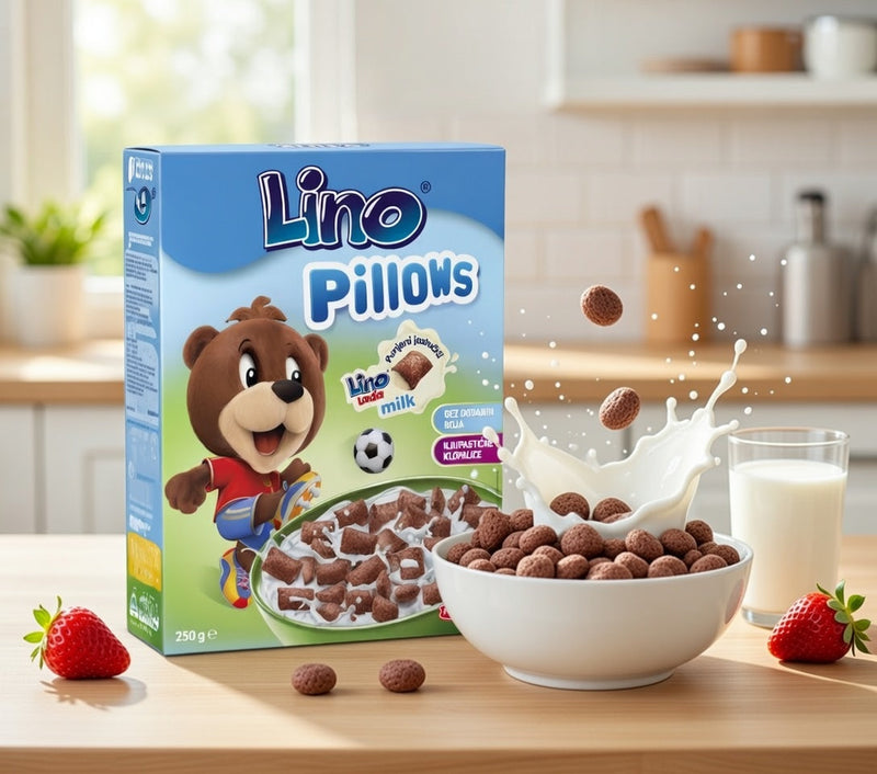 Lino Pillows Milk Filled Cereal 250 g