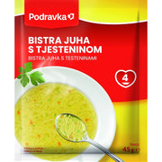 Podravka Clear Noodle Soup Mix, Croatian 45g (1.6oz) | HE gallery 3850104270185 #3