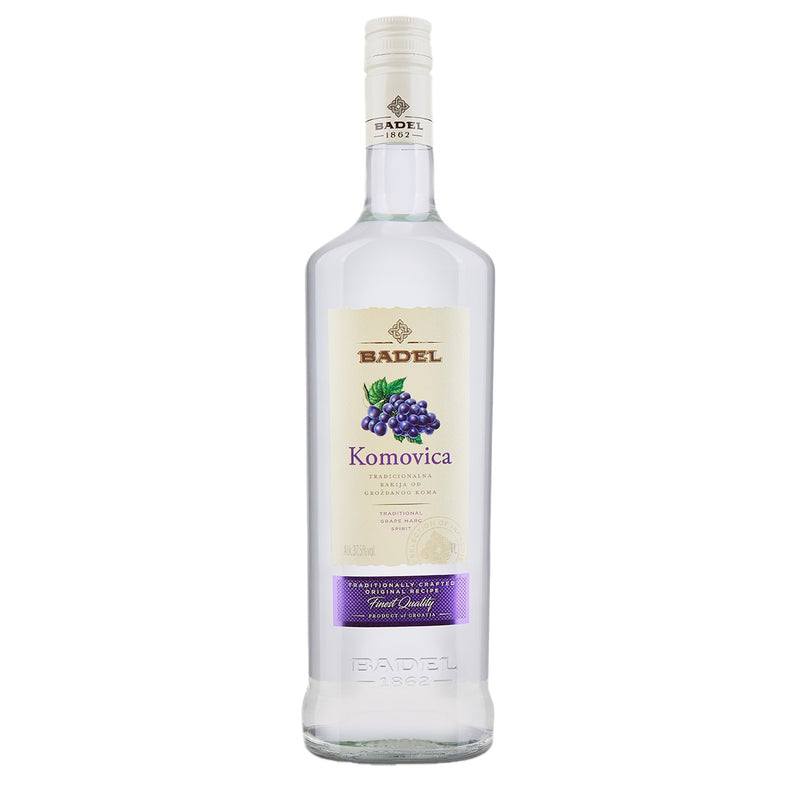 Badel Komovica Grape Brandy, Croatian Rakija 1L (33.8fl oz) | Hamilton Euromarket