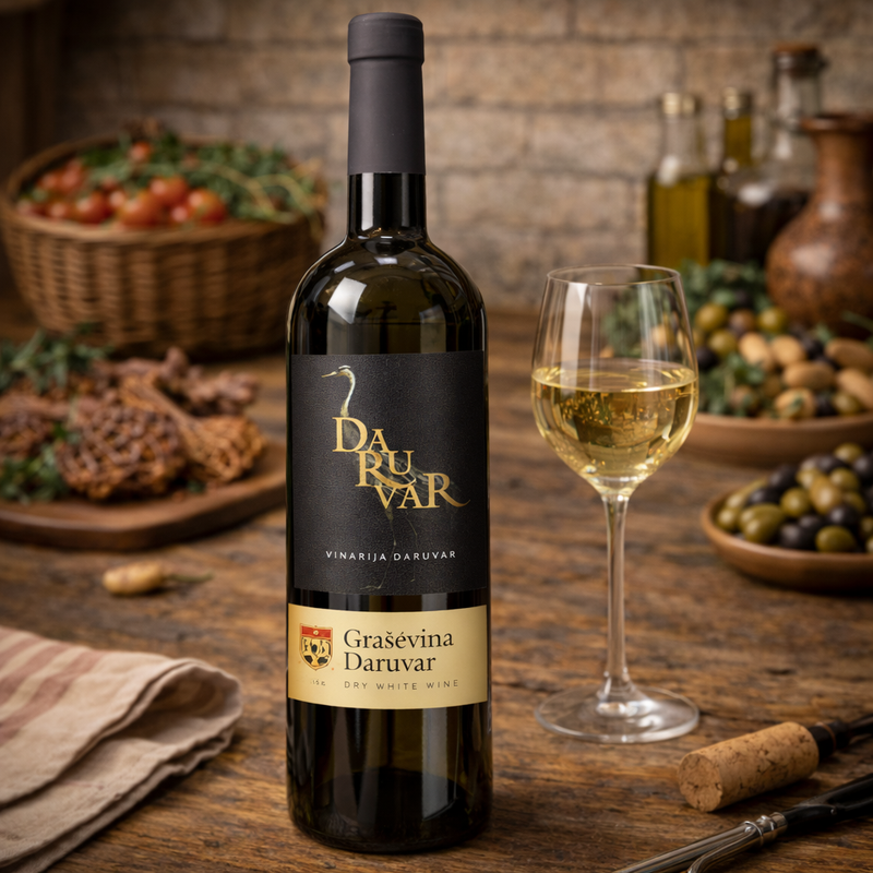 Daruvar Graševina Daruvar Dry White Wine 750 mL