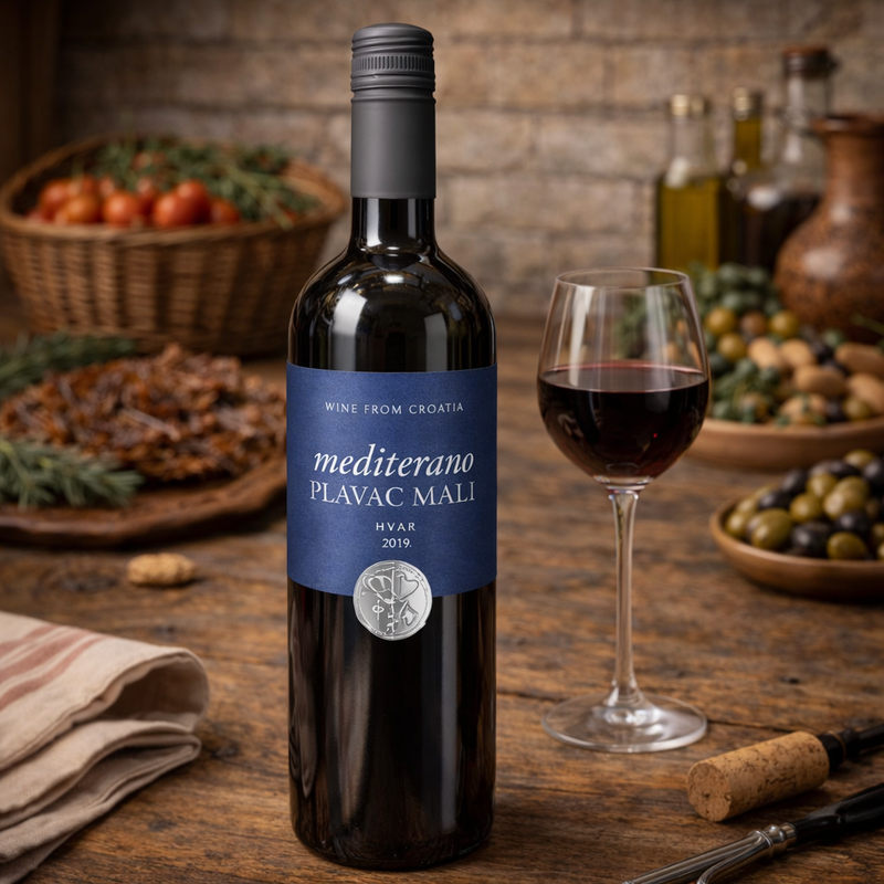 Badel 1862 Mediterano Plavac Mali Dry Red Wine 750 mL
