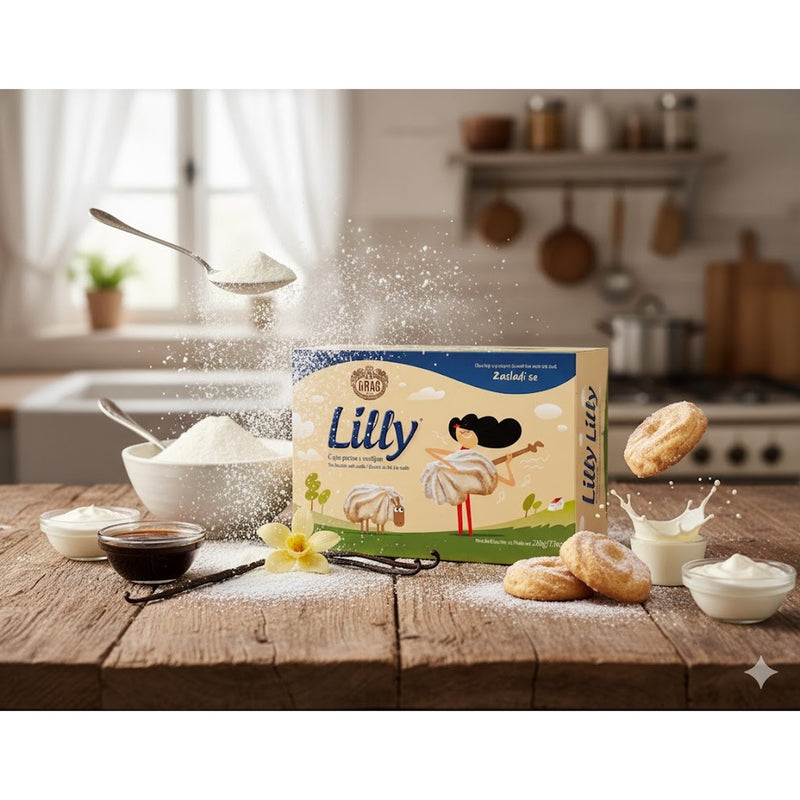 Kras Lilly Vanilla Tea Biscuits 220 g