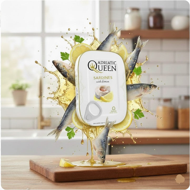 Adriatic Queen Sardines with Lemon in Vegetable Oil 105 g
