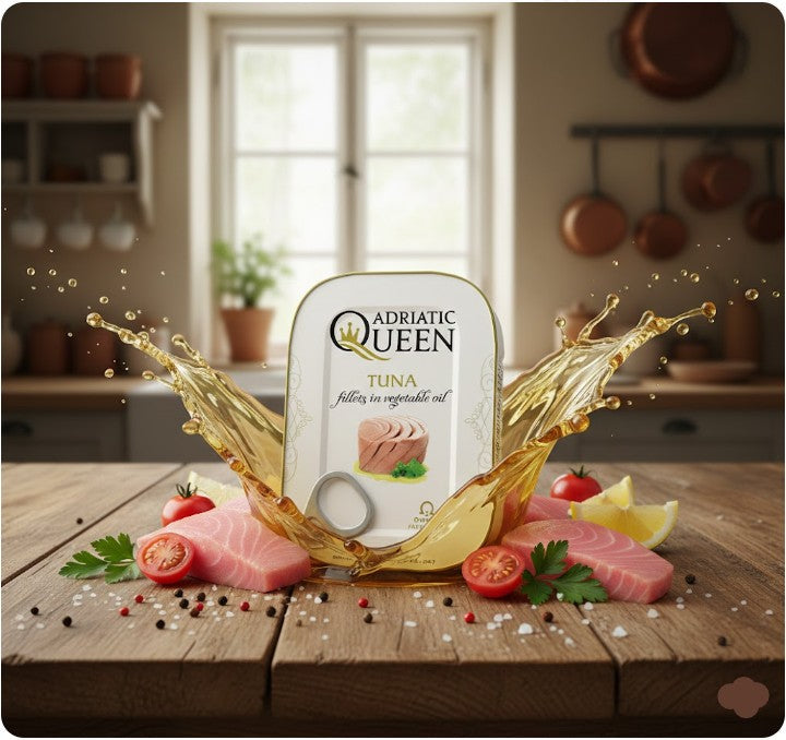 Adriatic Queen Tuna Fillets in Vegetable Oil 105 g (3.7 oz) 105 g