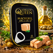 Adriatic Queen Mackerel Fillets in Olive Oil 105 g — authentic pantry from Croatia | Hamilton Euromarket
