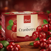 Franck Brusnica Cranberry Tea 20 tea bags 55 g — authentic beverage from Croatia | Hamilton Euromarket