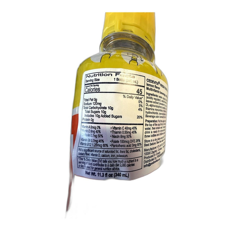 Cedevita Lemon Twist & Shake Vitamin Drink Mix, Croatian 11.3fl oz (340ml) | HE gallery 3850322013380 #2