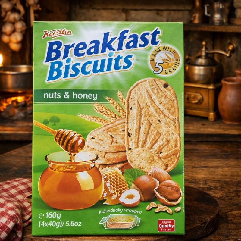 Koestlin Breakfast Biscuits Nuts & Honey 160 g