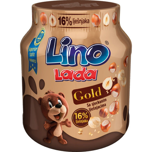Lino Lada Gold Roasted Chopped Hazelnuts Spread 350g (12.3oz) | HE gallery 3856020213572 #2