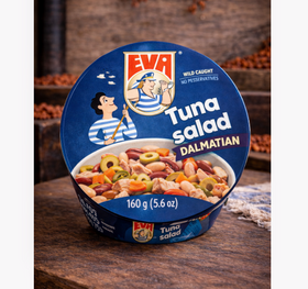 Eva Tuna Salad Dalmatian Style, Croatian Canned Seafood 160g (5.6oz)