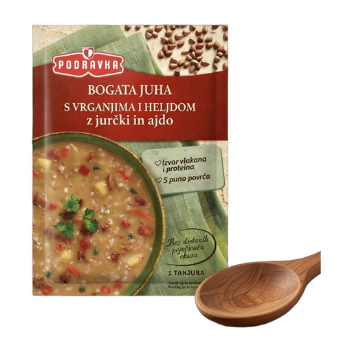 Podravka Bogata Juha Hearty Vegetable Soup with Porcini and Buckwheat Mix 70 g | Hamilton Euromarket