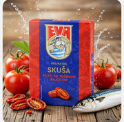 Eva Mackerel Fillets with Dried Tomatoes 115 g — authentic pantry from Croatia | Hamilton Euromarket