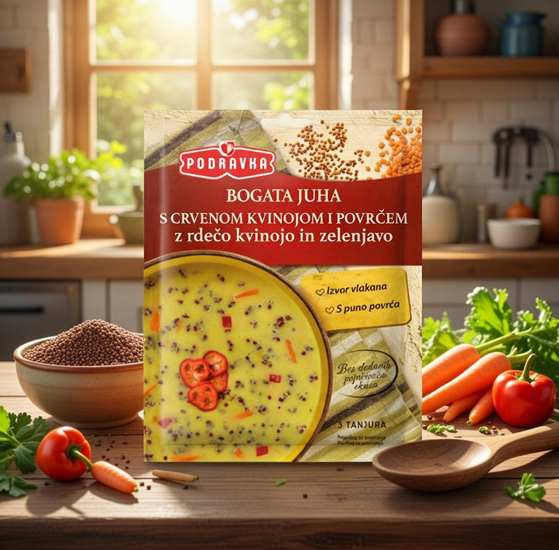 Podravka Vegetable Soup with Red Quinoa 70 g