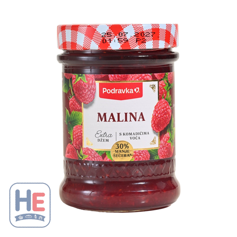 Podravka Extra Raspberry Jam 320g (11.3oz) | HE hero 3856020253042