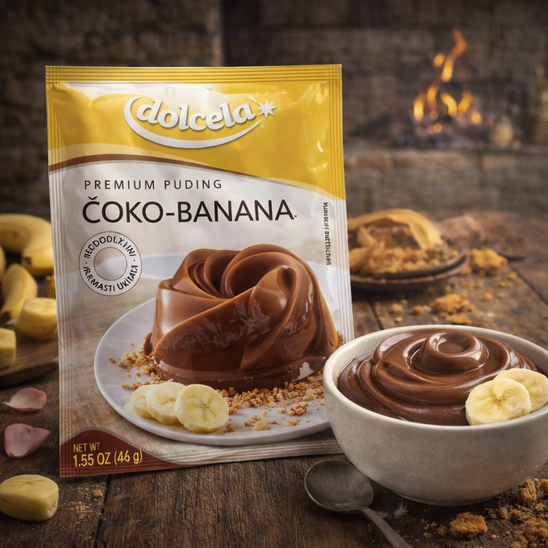 Dolcela Coko Banana Premium Pudding Mix 44 g