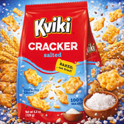 Podravka Kviki Salted Baked Crackers 120 g — authentic snack from Croatia | Hamilton Euromarket