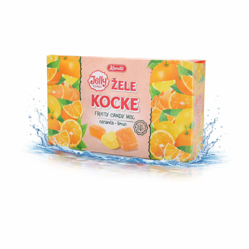 Kandit Zele Kocke Jelly Cubes Candy 320 g