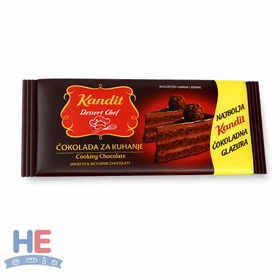 Kandit Cooking Chocolate, Croatian Baking Bar 100g (3.5oz)