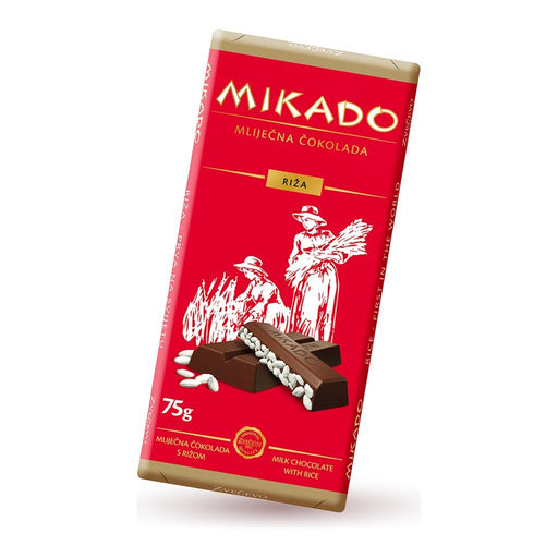 Mikado Milk Chocolate with Puffed Rice Bar 75g (2.6oz) | HE gallery 3858881064256 #2