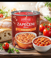 Podravka Baked Beans Zapeceni Grah 400 g — authentic pantry from Croatia | Hamilton Euromarket