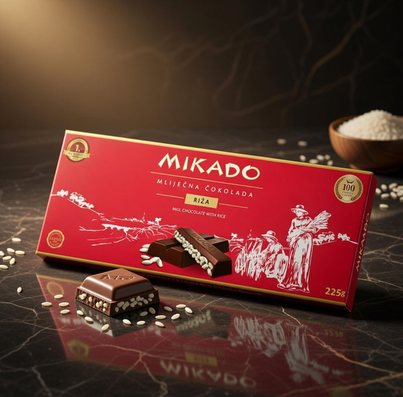 Mikado Milk Chocolate with Rice 225 g
