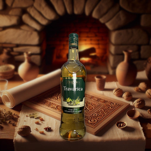 Zvecevo Travarica Grape Spirits With Natural Flavors Added 1 Liter — authentic snack from Croatia | Hamilton Euromarket