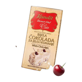 Kandit White Baking Chocolate, Croatian 200g (7oz)