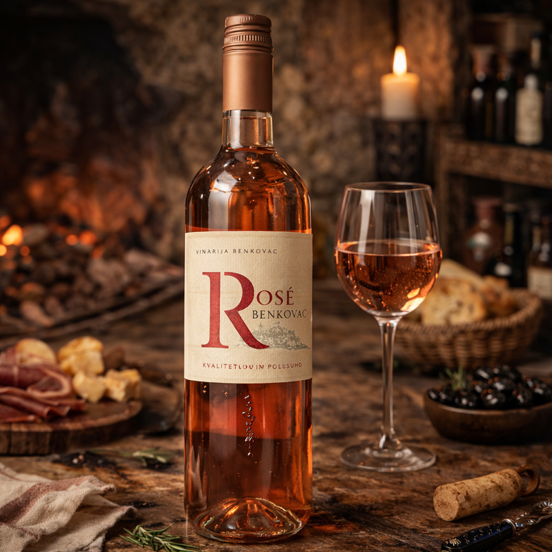 Benkovac Rosé Semi-Dry Wine 750 mL