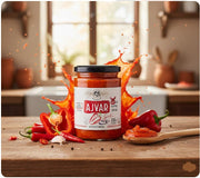 Dida Boza Homemade Hot Ajvar Roasted Red Pepper Spread 300 g — authentic pantry from Croatia | Hamilton Euromarket