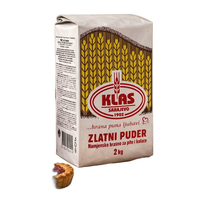Klas Zlatni Puder Type 400 Wheat Flour 1000 g | Hamilton Euromarket